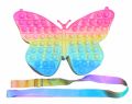 Pop Shoulder Bag Fidget Toy Rainbow Butterfly Pop Fidget Bag. 