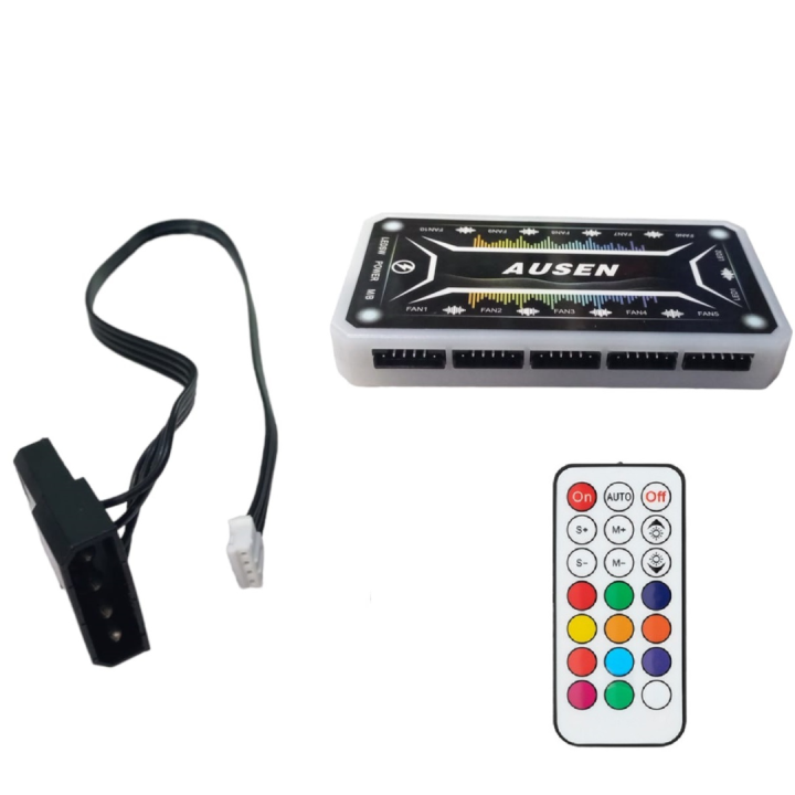 RGB Fan Controller Lighting Chassis 6 Pin Fan Desktop Computer RF ...