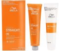 Wella Professionals wnsc Creatine Straight (N) for Normal to Resistant Hair Straightening Cream and Neutralizer Single Application Kit 200 ml. 