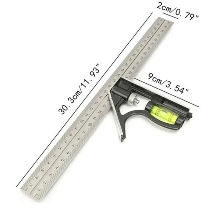 3%20In%201%20Square%20Angle%20Ruler%20Set%20Engineer%20Adjustable%20Combination%20Spirit%20Level%20Ruler%20Combination%20Protractor%20Measuring%20Tool%20Set%20300mm%20-%20Image%206