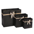 Portable Gift Bag High-Quality Decorative Foldable Handles Convenient Black Books for Birthday Party Wedding New Year Present. 