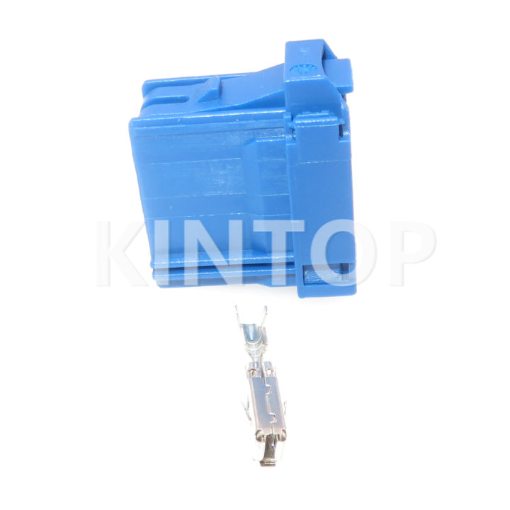 1 Set 6 Pins Car Blue Connector Auto Wiring Terminal Unsealed Socket AC ...