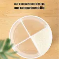 Formula Dispenser Travel - Milk Box Milk Powder Container, Baby Milk Powder Dispenser, Powdered Milk Holder Dosing Pot With 3 Bottle Dividers, Baby Milk Powder Formula Container, Candy Fruit Box For Kid Toddler Children Travel. (9.5 X 9.5 X 6 CM). 