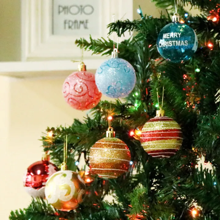 Christmas%20Hanging%20Ball%20Painted%20Ball%206cm%2012PCS%20for%20Xmas%20Ornaments%20Christmas%20Tree%20Decoration%20Deco%20Home%20Party%20Daily%20Use%20Present%20Gift%20Festival%20Holiday%20Housewarming%20Portable%20-%20Image%205