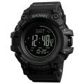 SKMEI Trekking Hiking Sports Digital Chronograph Barometer Altimeter Digital Compass Pedometer Dual Display Alarm 50M Waterproof EL Light Watches for Men 1358. 