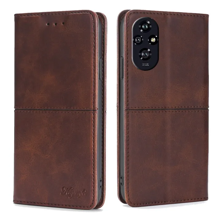 New arrival- Cow Texture Magnetic Leather Phone Case For Honor 200 5G/Honor 200 Pro 5G/Honor 200 Lite 5G Global