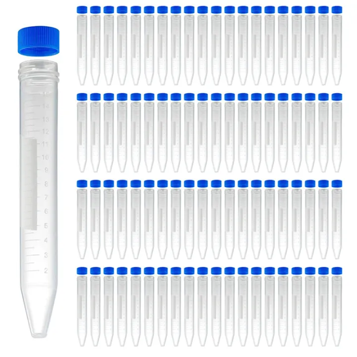 Conical Centrifuge Tubes 15ML, 300 Pcs Sterile Plastic Test Tubes with ...
