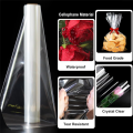 100Ft Clear Cellophane Wrap Roll 34In X 100Ft Extra Wide Clear Wrapping Paper,Transparent Thicker Clear Cellophane Paper. 