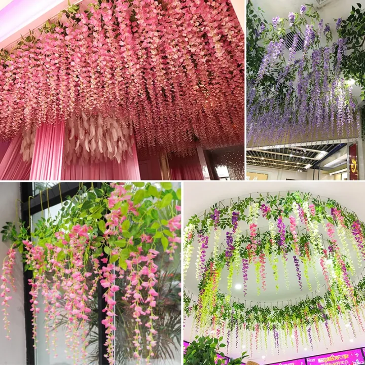 1Pcs%20Wisteria%20Artificial%20Flower%20Silk%20Vine%20Garland%20Hanging%20for%20Wedding%20Party%20Garden%20Outdoor%20Greenery%20Office%20Wall%20Decor%20-%20Image%203