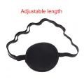 Pirate Eye Patch Unisex Black Single Eye Patch Eyepatch One Eye Washable Adjustable Concave Eye Patch Kid Pirate Cosplay Costume Huiye. 