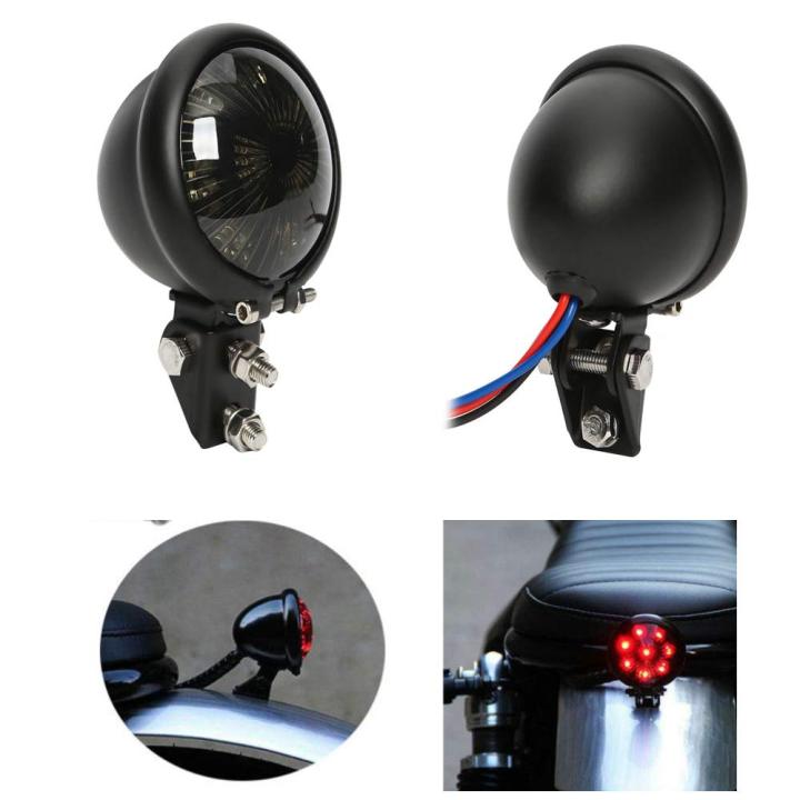 Universal LED Rear Tail Light – Brake Stop Lamp For Harley Chopper Bobber & Cafe Racers