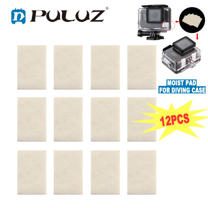 12 PCS PULUZ Professional Reusable Anti-Fog Inserts Moist Pad for