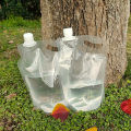 2L Transparent Water Container Portable Drinking Water Container Small Mouth Handle No Leakage Outdoor Sports Supplies. 