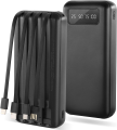 Mikorean 20000mAh Polymer Power Bank with 4 Cables. 