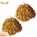 SuperRide Metallic Foil Pom Poms Shine with 2pcs Metallic Cheerleader Pompoms Perfect for Sports Events Dancing Atmosphere Props Non-slip Handle Hand Flowers Pom Poms for Ultimate Fun Dance Team Pom. 