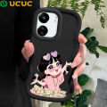 UCUC for Redmi 13C Xiaomi Poco C65 Back Cover Rich Girl Creative Candy Color Wave Silicon Phone Protective Case. 
