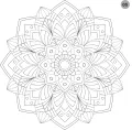 Mandala Coloring Book 1. 