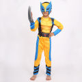 Wolverine Jumpsuit Mask Halloween Mask for Kids Cosplay Prop Themed Party Decorations Wolverine Claw Props Role Play Superhero. 