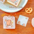 70Sheets Mini Portable Notebook Creative Daily Note Paper Cartoon Cute Capybara Sticky Note School Supplies Kawaii Stationery. 