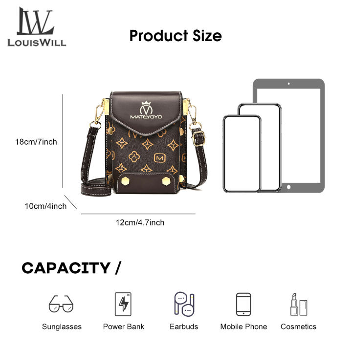 LouisWill%20Women%20Shoulder%20Bags%20Long%20Clutches%20Cross%20Body%20Bags%20Korean%20Style%20Ladies%20Phone%20Pouch%20Casual%20Crossbody%20Mobile%20Phone%20Wallets%20Mini%20Fashion%20Shoulder%20Bag%20Water%20Resistant%20Sling%20Bag%20-%20Image%209