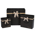 Portable Gift Bag High-Quality Decorative Foldable Handles Convenient Black Books for Birthday Party Wedding New Year Present. 