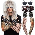 [ New ] Curly Hair Men Women Black Fish Rocker Wig Punk Rock Hip Hop Party 607080 S. Dollars. 