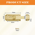 NCANRUI Door Locks, Brass Mount Sliding Door Locks, Door Latches for Bedroom/Bathroom/Cabinet (Gold). 