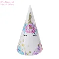 Unicorn Disposable Tableware Unicorn Party Supplies Paper Plate Napkins Unicorn Birthday Party Decoration Kids Baby Shower Girl. 