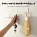 UGREEN 2Pcs ABS Stick Wall Hook Hanger Holder for Power Line Key White. 