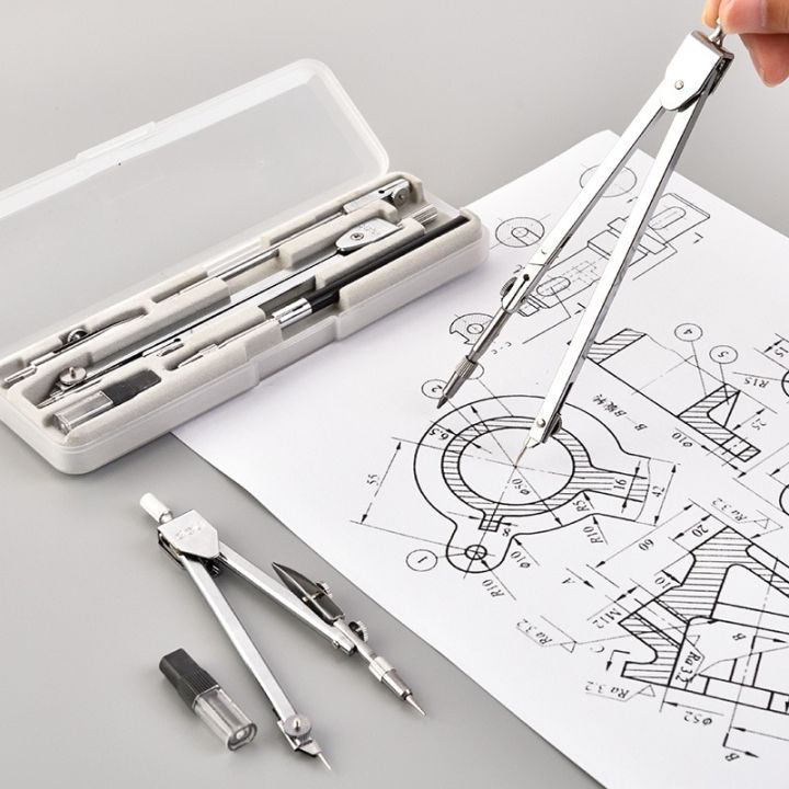 Deli%20Stainless%20Steel%20Drafting%20Set%20Durable%20Drawing%20Compass%20Math%20Geometry%20Circles%20Tool%20School%20Supplies%20-%20Image%202