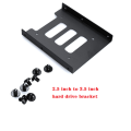 2.5 Inch SSD HDD to 3.5 Inch Metal Mounting Adapter Bracket Dock Hard Drive Holder for PC Hard Drive Enclosure. 