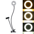 BG12W flexible USB 9cm LED ring light+bracket. 