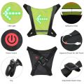 LED Turn Signal Bike Pack USB Rechargeable Reflective Backpack Attachment Clip with Remote Control LED Backpack with Direction Indicator Safety Light Bag Sports Vest for Cycling Running Walking Jogging. 