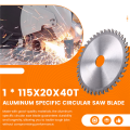 Aluminum Specific Circular Saw Blade 115x 20x 40T for Cutting Aluminum, Non-Ferrous Metals, Hard Alloy Saw Blades. 
