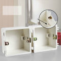 【TrendGlobe】Concealed installation 86 Cassette Universal White in Wall Mounting Box for Wall Switch Plastic Enclosure Socket Back Box. 