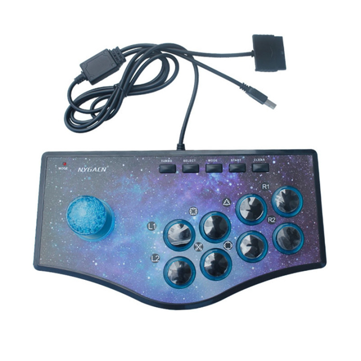 USB Arcade Fight Stick Street Fighting Joystick Gamepad Controller for ...