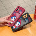 Hontinga for Redmi Note 11 Pro 4G 5G Redmi Note 12 Pro 4G Back Cover Red Doraemon Pattern Ladder Soft Camera Protection Rubber Phone Case. 