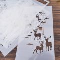 Flexible (Material) Reusable Stencil Intricate Lightweight (Weight) Decorating (Usage) Airbrush Painting Assorted (Variety) 1pc (Quantity) Art Diy Stencil for Artists Crafts Enthusiasts Home. 