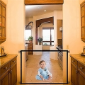 4X Magic Gate Portable Folding Mesh Fencing Gate Protection Indoor and Outdoor Safe Guard for Kids and Pets. 