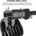 ROCKBROS Bicycle Lock 1.2m Portable Anti-theft Cycle Lock MTB Road Cycling Cable Lock Motorcycle Vehicle Electric Bicycle Accessories. 