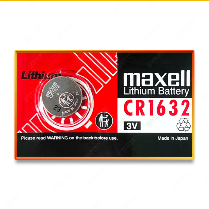 Maxell CR1632 Lithium Battery - CR 1632 , DL1632 , FA , 280-206 , GPCR1632 - Watches, Computer Motherboards, Medical Devices, LED Flashlights, Toys, Remote Controls, Remote Car Keys, Security Systems, Wearable Electronics
