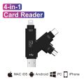 【white 】 in 1 Card Reader C Micro USB Adapter TF Micro SD Card Reader for Android ipad/iphone 7plus 6s5s MacBook. 