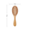 【LuckyBabyFans Store】1PC Comb Professional Paddle Cushion Hair Loss Massage Brush Comb Scalp Hair Care Healthy bamboo comb. 