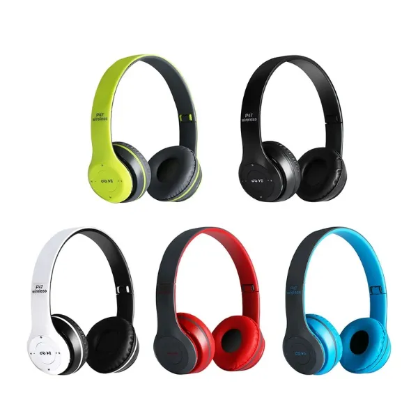 P47 4.1 Bluetooth Connection Headphone Built-In Mic High-Quality Bass Sound Comfortable Wearing On-Ear Headphone