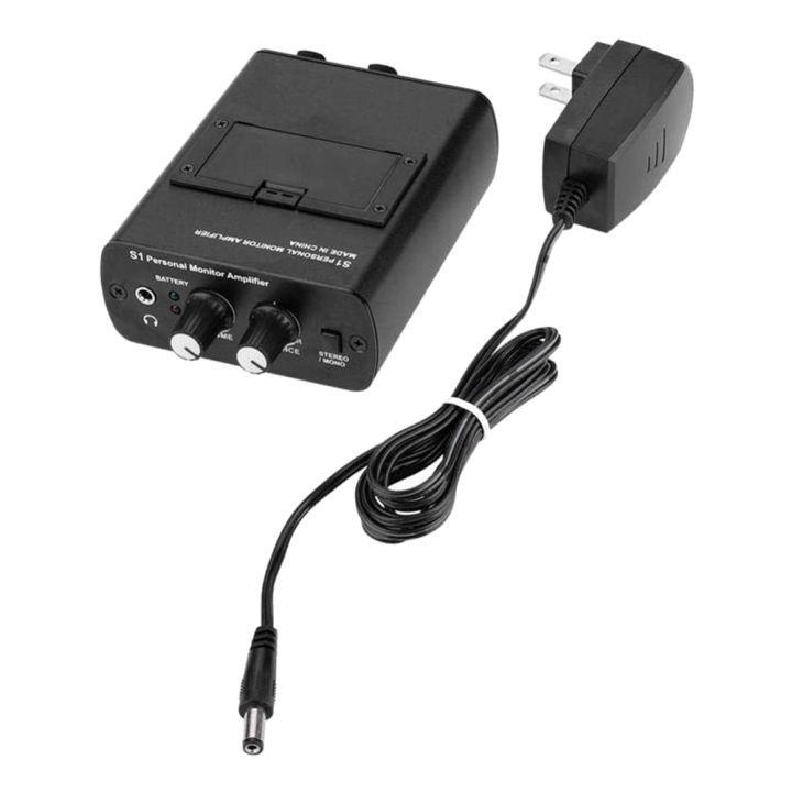 S1 Personal In-Ear Monitor Headphone Amplifier for Drummers Keyboardist Guitar Player In-Ear Amp IEM System(US Plug)