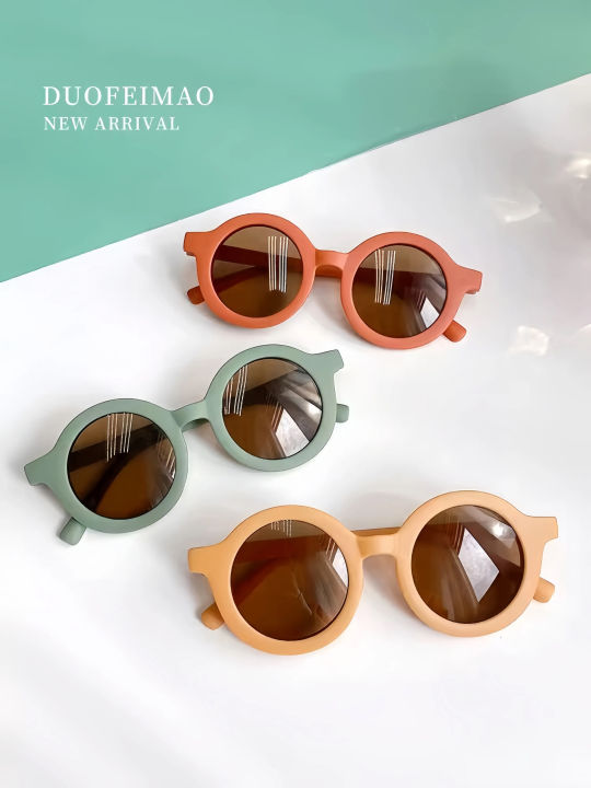 Kids Retro Accessories New Fashion Toddler Baby Girls Boys Cute Sunglasses Children's Sunglasses Infant Birthday Gifts