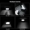 Geepact Car White LED Lamp Car Roof Reading Lamp Touch Night Light Mini USB Charging Light Car Lighting Car Interior Lights Ceiling Reading Car Styling. 