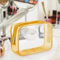 Travel PVC Storage Bag with Zipper Bathroom Accessories Clear Makeup Bag. 