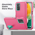 3 In 1 Full Cover Shockproof Phone Case With Stand For Samsung Galaxy A13 4G / A13 5G / Galaxy A04S Thick Hard Phone Casing Contrasting Colors Fashion Phone Cover Shell. 