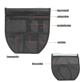 Seat Bag Under Seat Organizer Document Small Object Storage Bag for NMAX 155 V1/V2. 